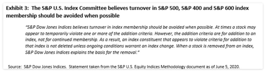 Exhibit 3: The S&P U.S. Index Committee