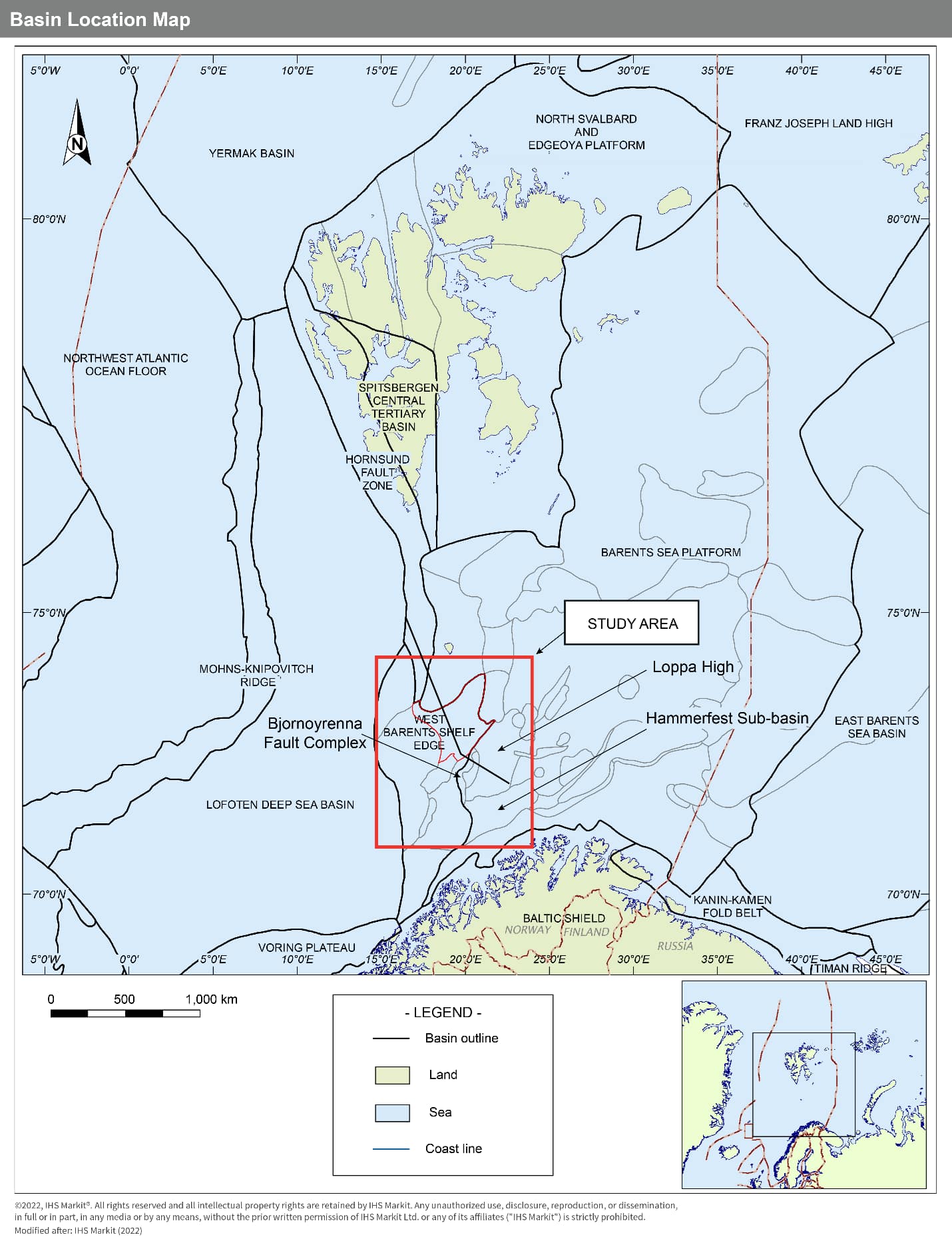 Barents Sea well locations