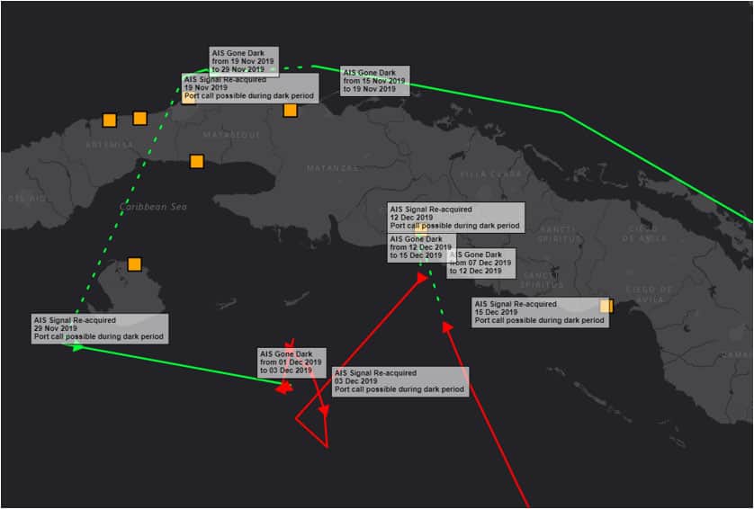 Example of Ship Tracking