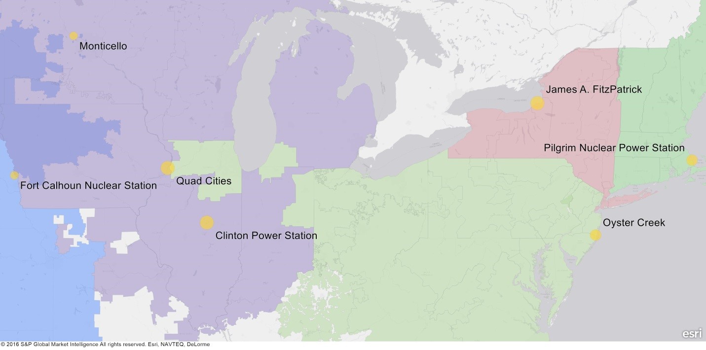 Nuclear Plants Map